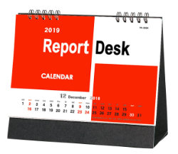 YK-3004 レポートデスク 2019年カレンダー