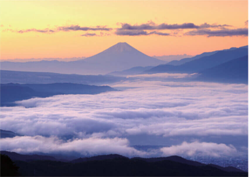 10月 高ボッチ高原より(長野県) 富士十二景 2023年カレンダーの画像
