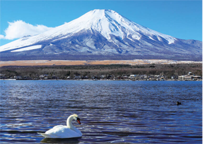 12月 山中湖より(山梨県) 富士十二景 2023年カレンダーの画像