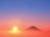 1月　夜明けの空と富士 SORA -空- 2024年カレンダーの画像