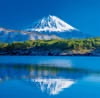 1/2月　本栖湖と富士山(山梨) 美しい水辺(フィルムカレンダー) 2024年カレンダーの画像