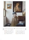 ヴァージナルの前に立つ女 フェルメール 2024年カレンダーの画像