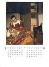 眠る女 フェルメール 2024年カレンダーの画像