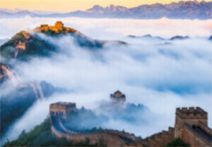 1月　万里の長城(中国) 魅惑の世界遺産 2024年カレンダーの画像