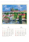 プラハ城（チェコ） 欧羅巴を描く 小田切訓 2025年カレンダーの画像