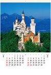 ノイシュバンシュタイン城（ドイツ） ワイドヨーロッパ(フィルムカレンダー) 2025年カレンダーの画像