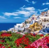 7/8月　サントリーニ島（ギリシャ） ワイドヨーロッパ(フィルムカレンダー) 2025年カレンダーの画像