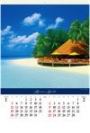 モルディブ 世界のリゾート(フィルムカレンダー) 2025年カレンダーの画像
