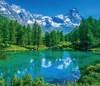 5/6月　ブルー湖（イタリア） 世界の名勝(フィルムカレンダー・小) 2025年カレンダーの画像