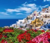 7/8月　サントリーニ島（ギリシャ） 世界の名勝(フィルムカレンダー・小) 2025年カレンダーの画像