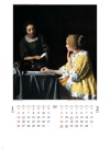 婦人と召使い フェルメール 2025年カレンダーの画像