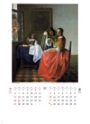 二人の紳士と女 フェルメール 2025年カレンダーの画像