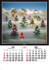 もみの木の少女 遠い日の風景から(影絵) 藤城清治(フィルムカレンダー) 2025年カレンダーの画像