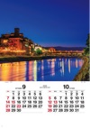 鴨川（京都） ジャパンナイトシーン(フィルムカレンダー) 2025年カレンダーの画像