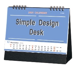 YK-3005 シンプルデザインデスク 2025年カレンダー
